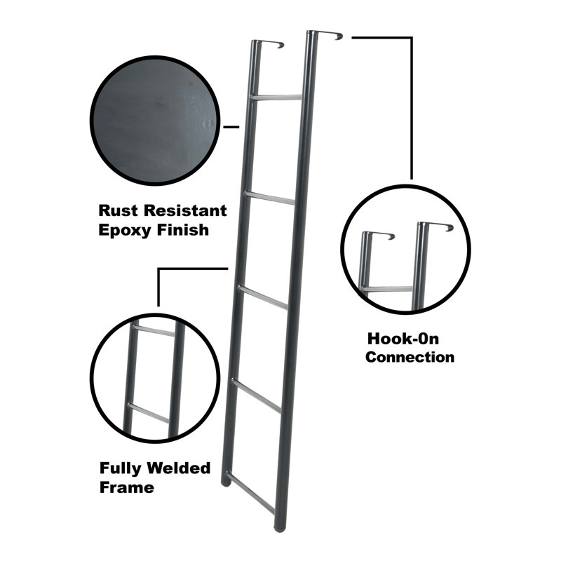 WFX Utility™ Englert40" Tall Steel Hookon Bunk Bed Ladder & Reviews